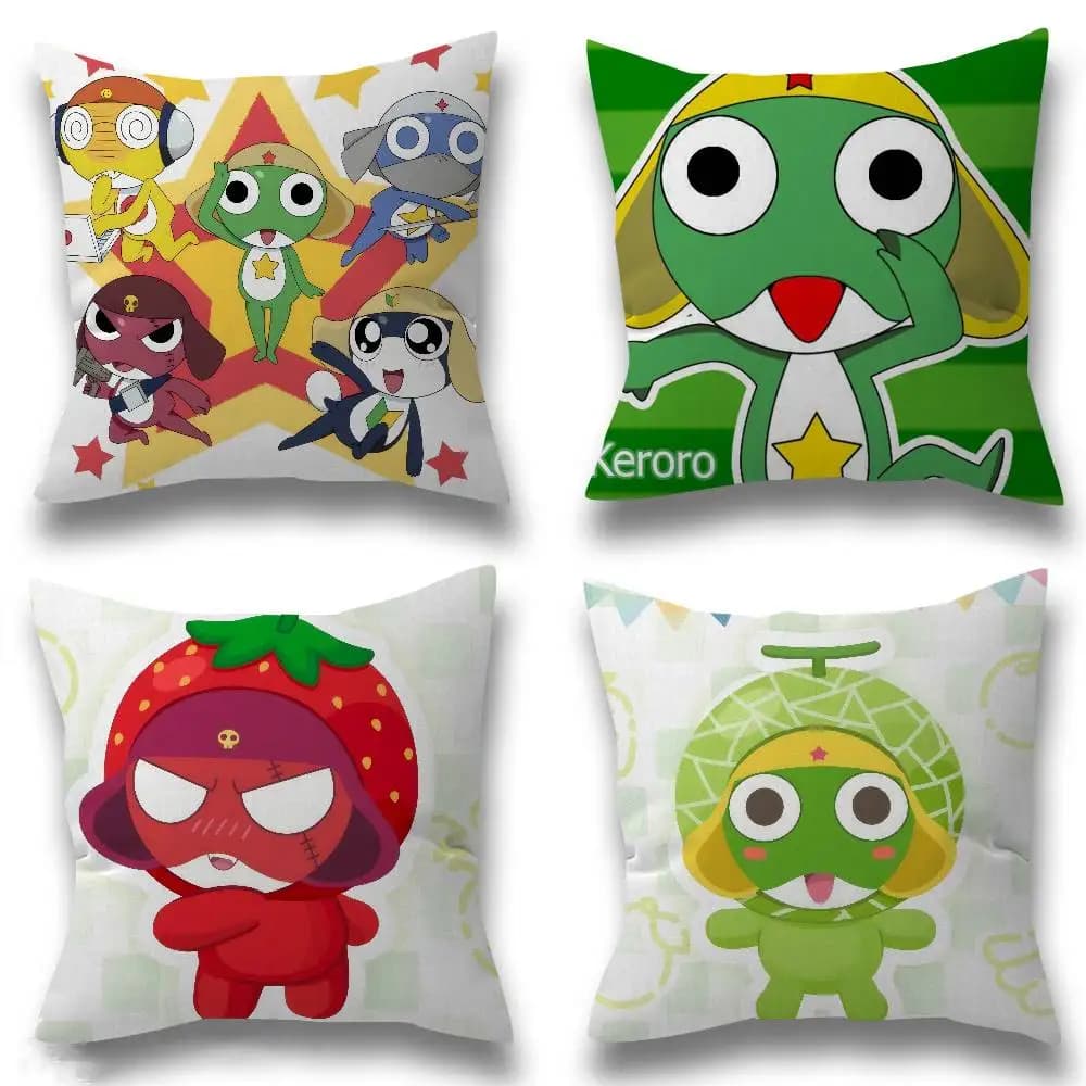 Hot Gunsou Keroro frog Pillowcase toon Gift Cushion Cover Bedroom Home Sofa Chair Seat Decor pillow case