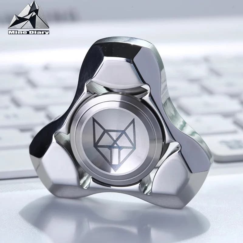 Spirit Fox Acciaio inossidabile Metallo Fidget Spinner Adulto EDC Antistress Mano Spinner Giocattolo da ufficio Autismo Alleviare lo stress Giocattoli Regali