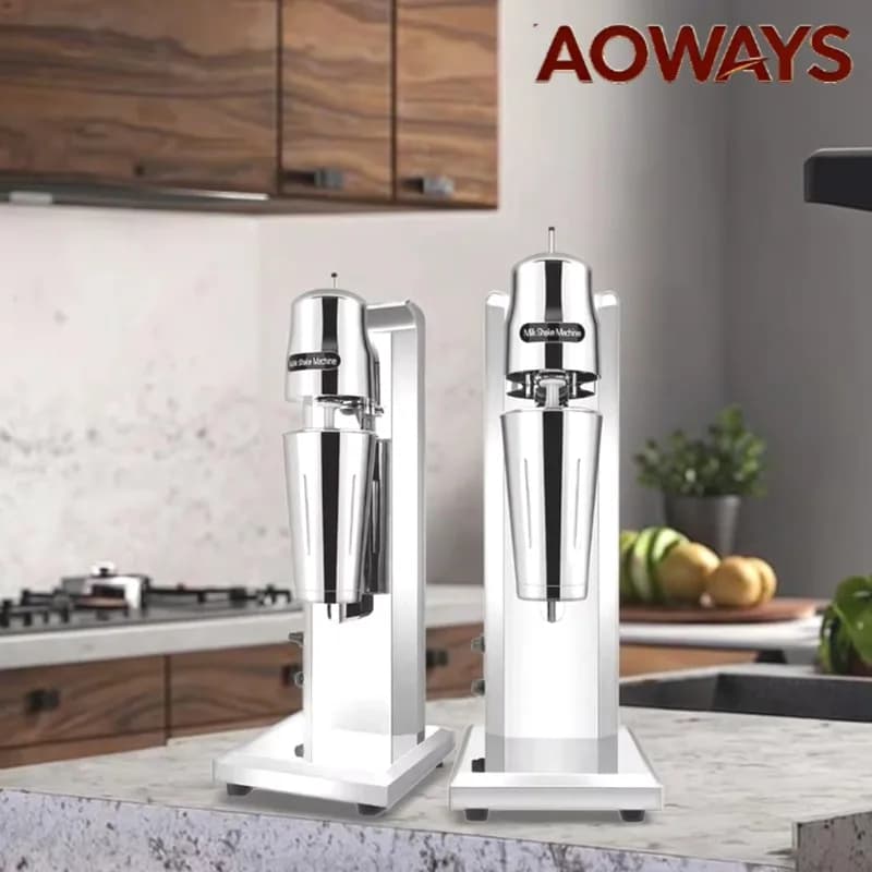 110V/220V Electric Milkshake Maker – Single-head Double-head Fully Automatic Multi-function Milkshake and Foam Blender Portable