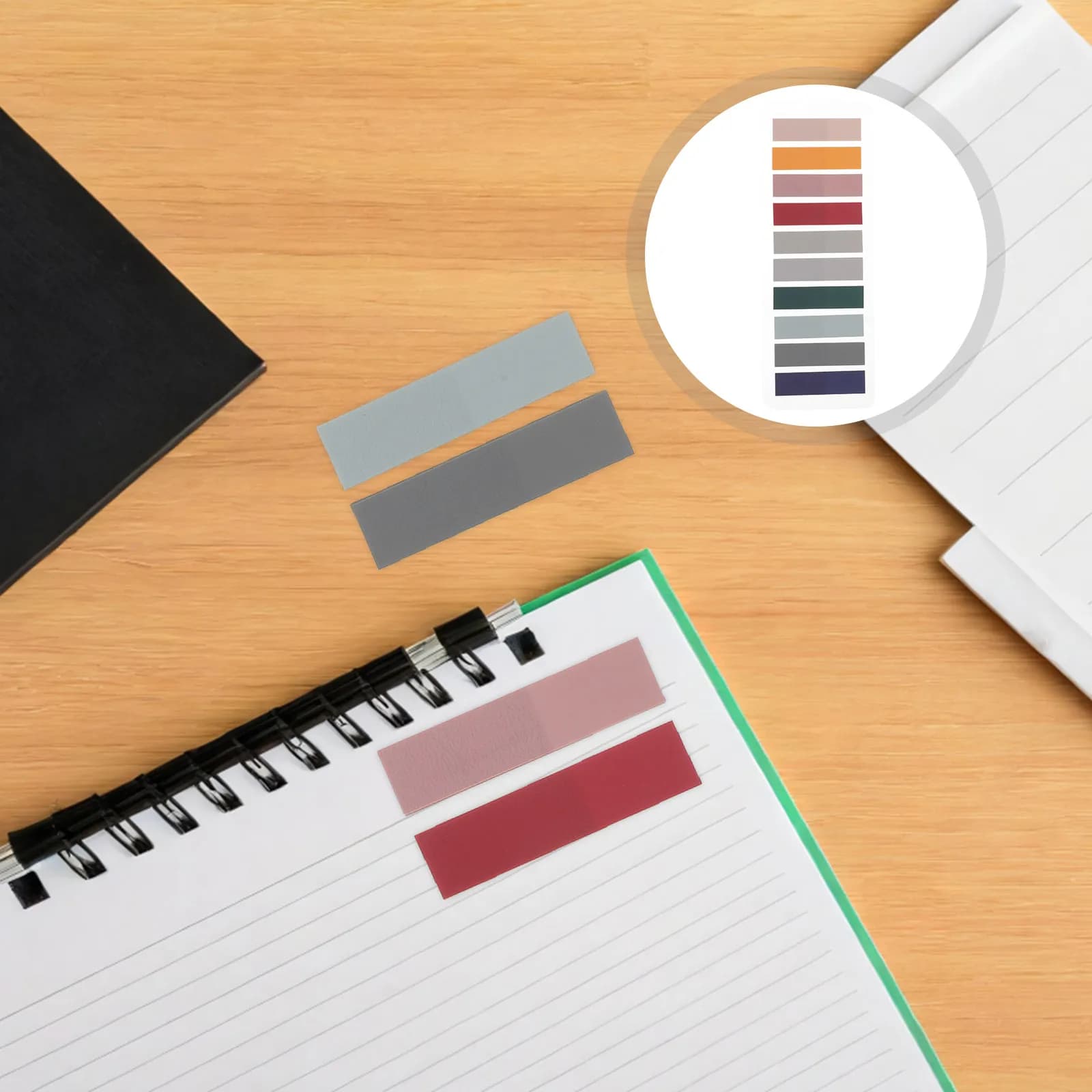 10 Pezzi di Etichette Adesive Scrivibili, Segnapagina Autoadesivi Traslucidi per Libri, Quaderni, Cartelle, Ufficio e Appunti di Studio