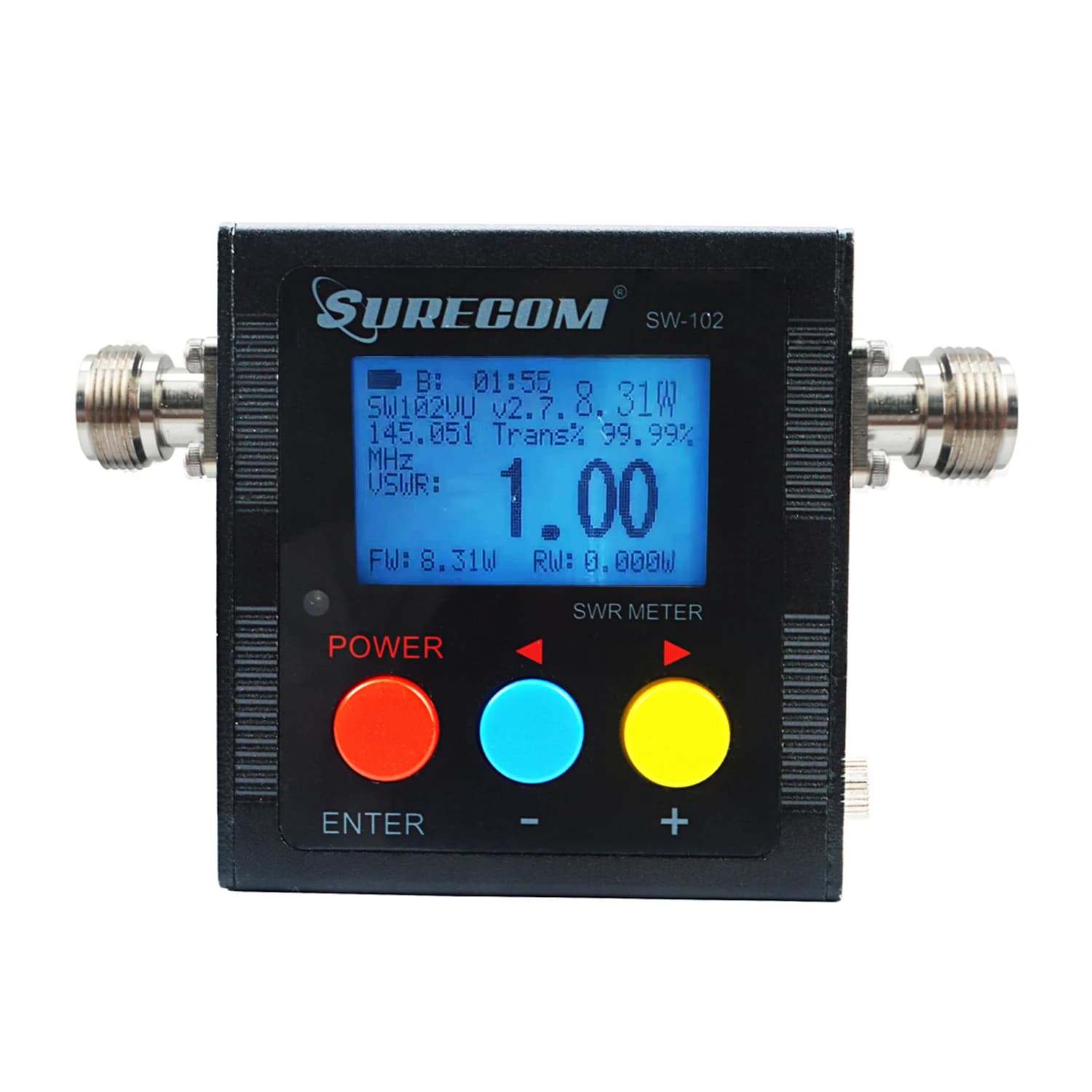 SURECOM SW-102 VRS e misuratore di potenza VHF/UHF 125-525 MHz 120 W Surecom Walkie Talkie Misuratore di potenza SWR
