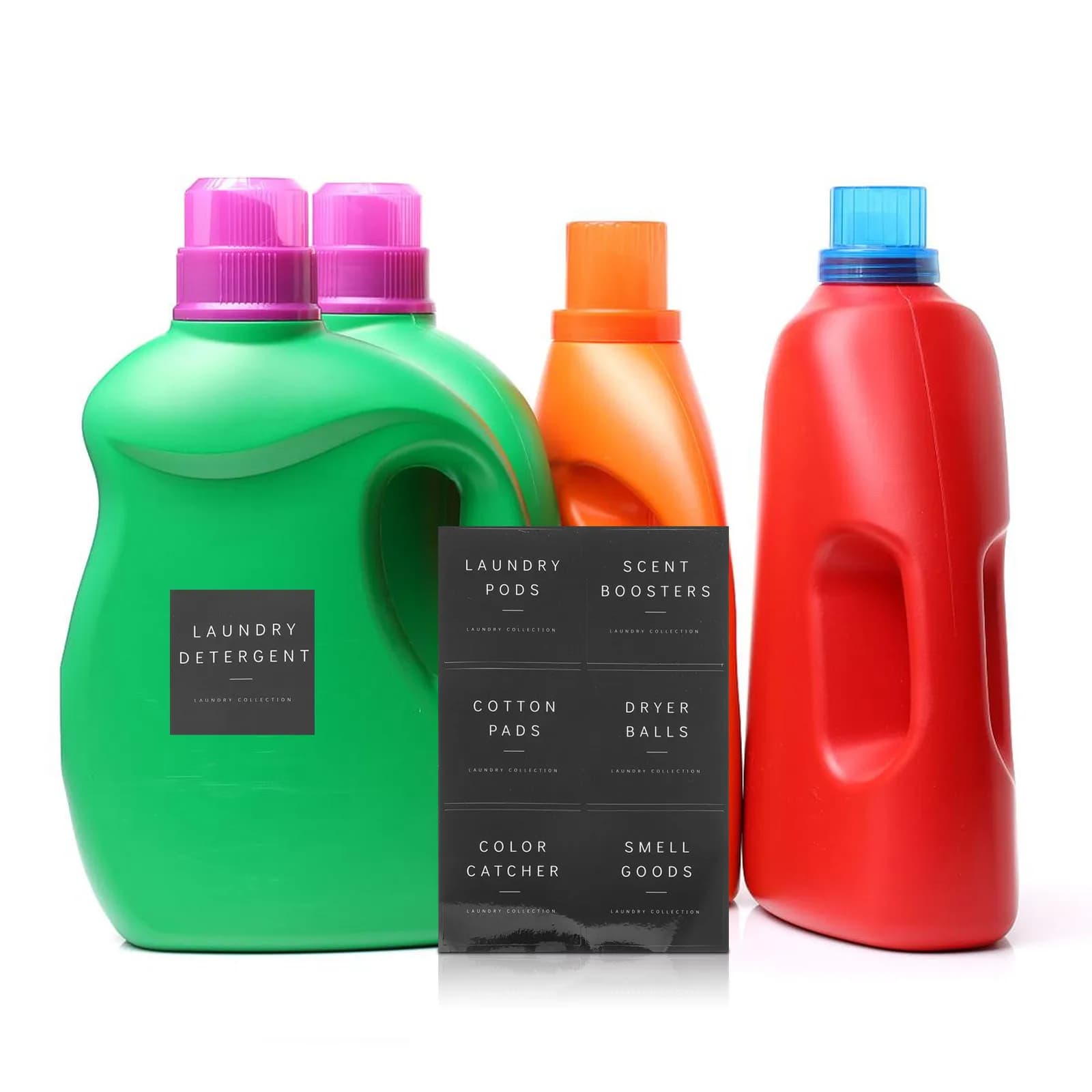 1 set di adesivi per lavanderia, etichette impermeabili per bottiglie, dispenser di sapone, barattoli, contenitori, articoli da viaggio, articoli da toeletta, minimalisti