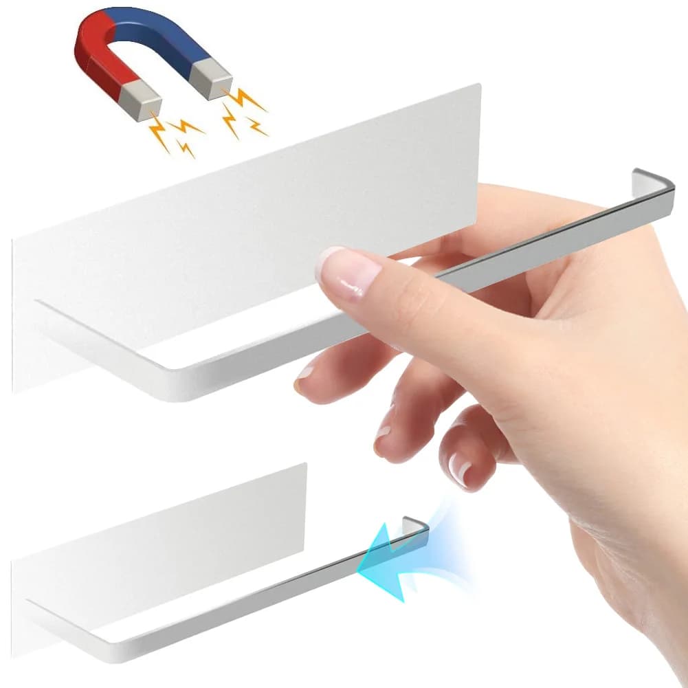 Portarotolo Magnetico da Parete per Carta Igienica e Asciugamani, Supporto Magnetico Potente per Cucina e Frigorifero