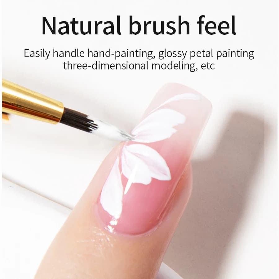RS Pennello per pittura per nail art Linee acriliche Penna Strisce Griglia Fiore Farfalla Disegno Pennelli per acquerello Strumenti per manicure di design fai da te