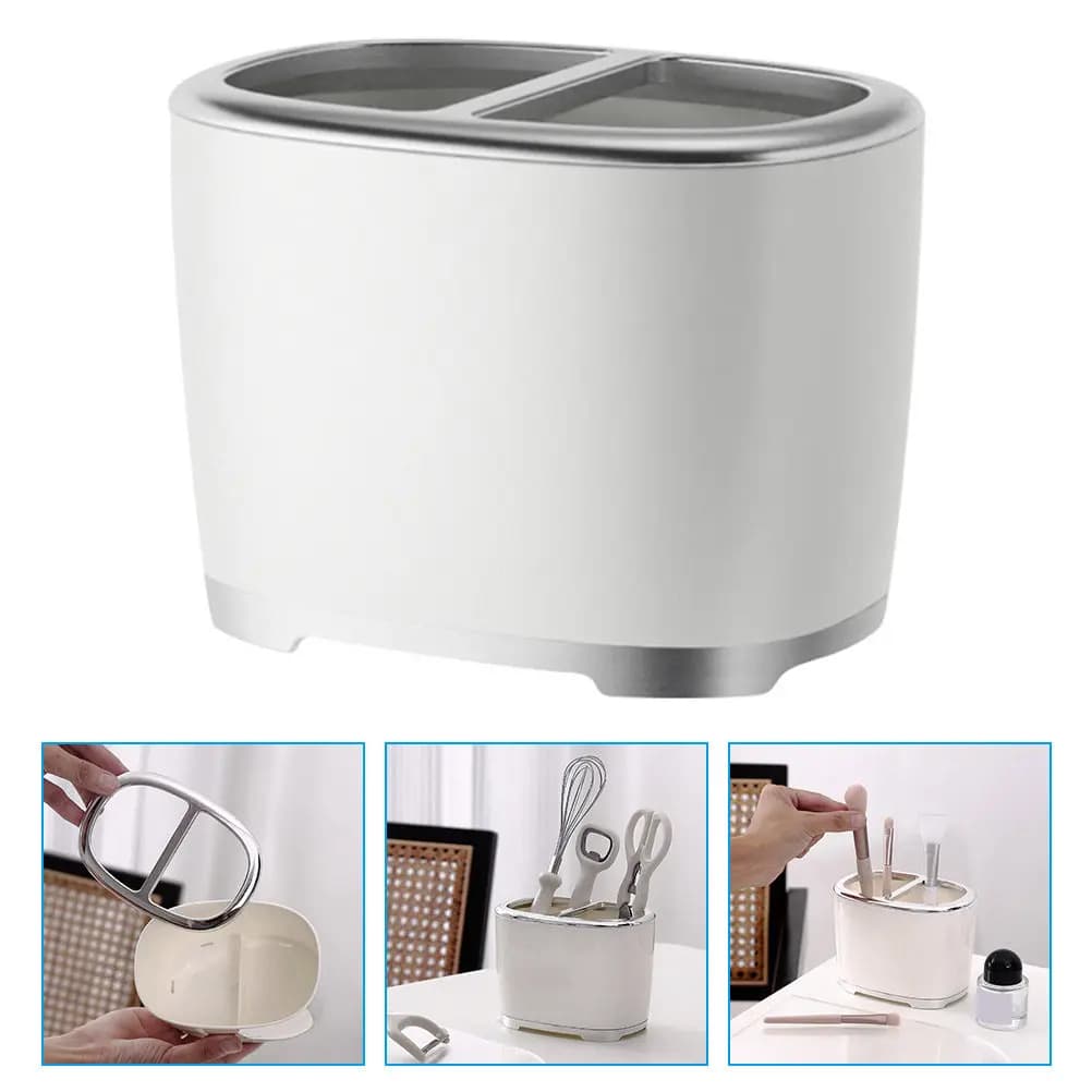 Organizer da Bagno Salvaspazio: Porta Spazzolini, Porta Dentifricio, Porta Rasoi e Contenitore per Pettini - Perfetto per la Casa
