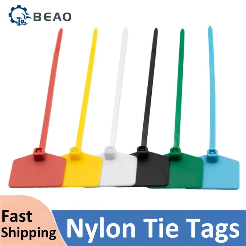 2 ~ 50 pezzi Fascette per cavi in nylon Etichetta autobloccante Fascette con cerniera Etichetta di identificazione per la classificazione di oggetti vegetali