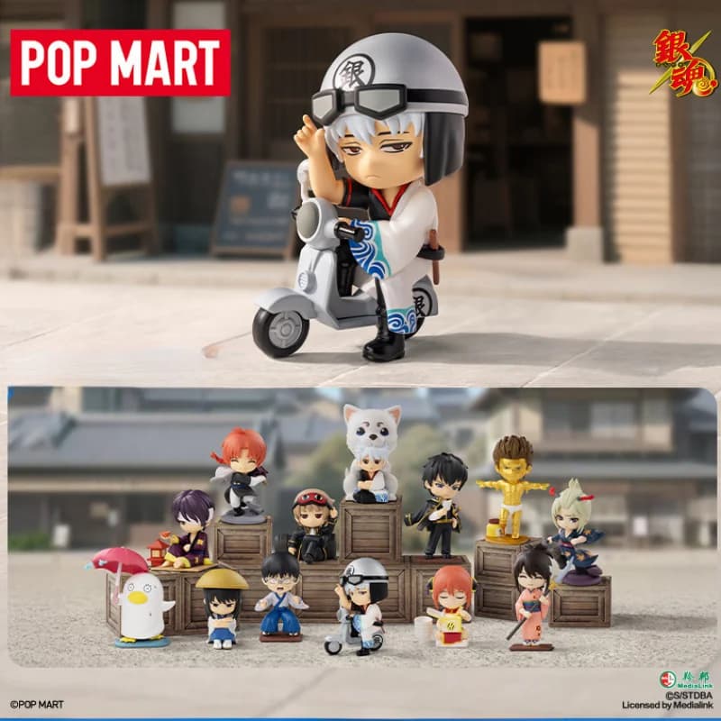 POP MART Gintama WELCOME TO YOROZUYA Series Blind Box Mystery Box Toys Cute Action Anime Figure Kawaii Model Gift