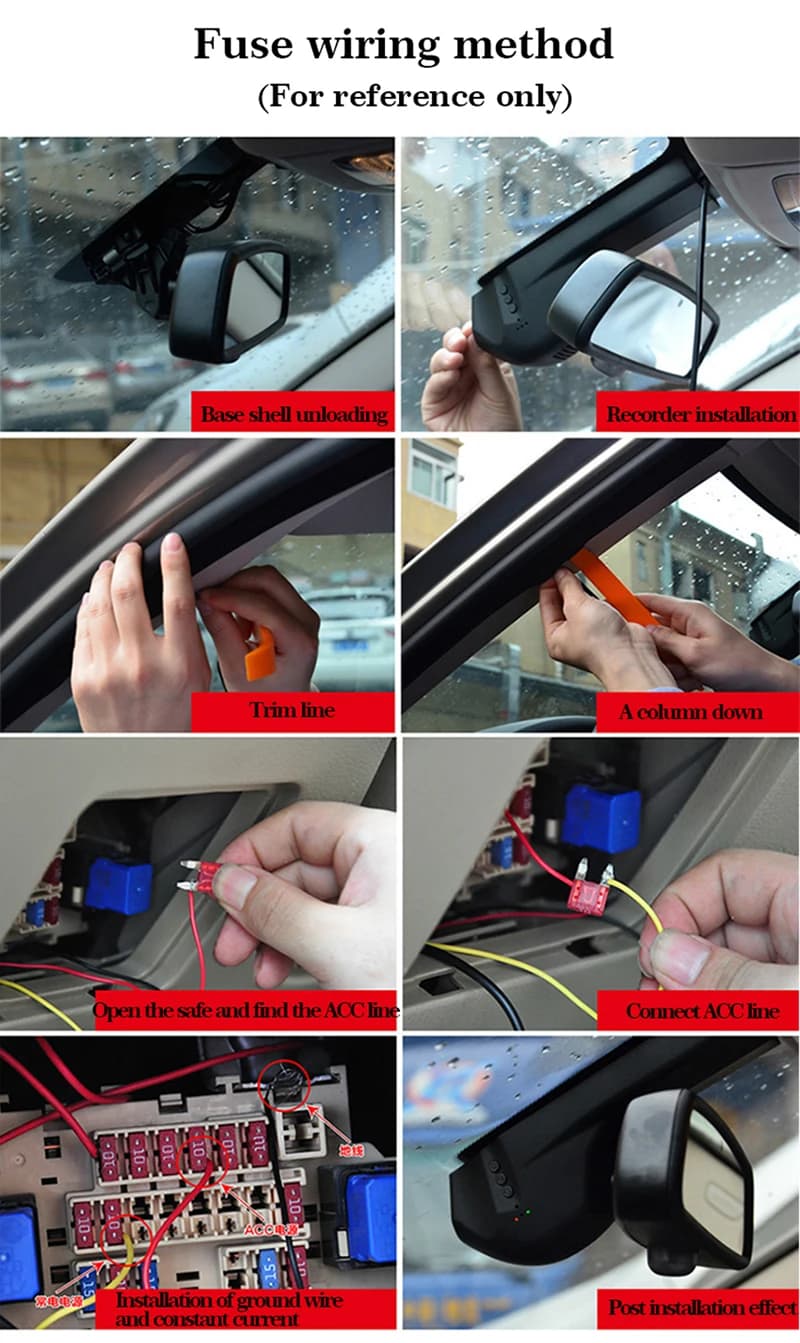 4K Plug And Play Car Video Recorder Wifi DVR Dash Camera Dashcam For Cadillac XTS XT5 Buick Envision 2015 2016 2017 2018 2019