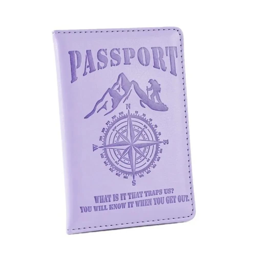 14x10cm Compass Printed Color Change Passport Cover Passport Holder Ticket Clip Passport Wallet Travel Wallet ID Card Holder