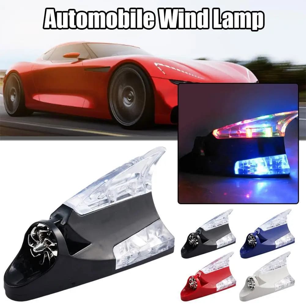 Luce di marcia diurna a LED per auto alimentata dal vento Lampada per ventola di rotazione ausiliaria Lampada per fari diurni per automobili luci a led