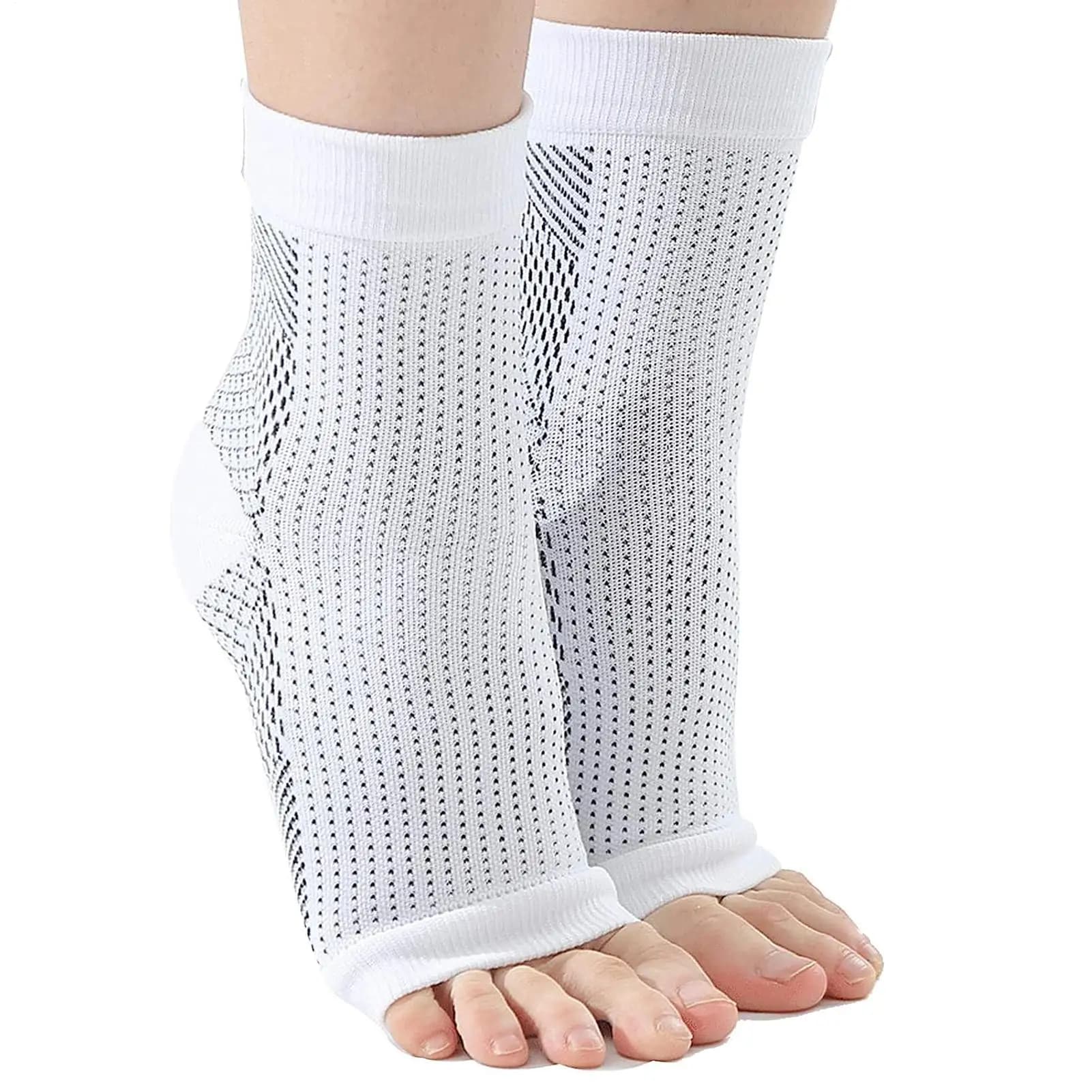 Calze a Compressione per Fascite Plantare e Neuropatia, Adatte per Piedi e Caviglie Gonfie