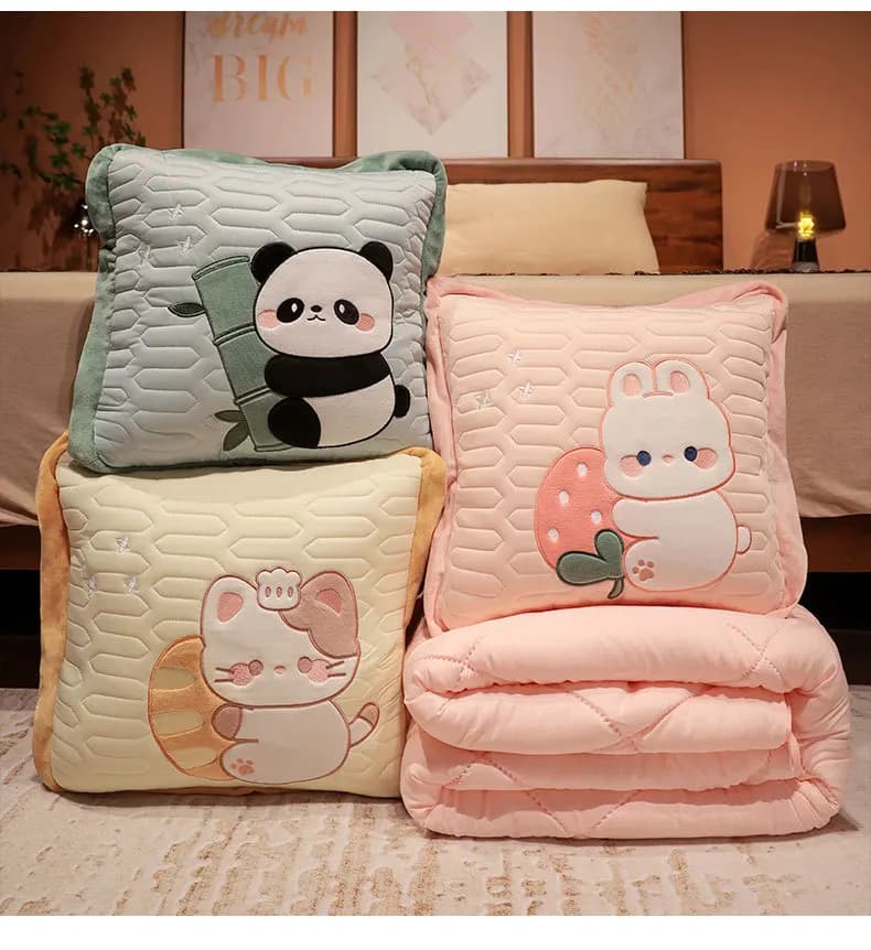 Cartoon Pisolino Quilt Covers Folding Sofa Piston Cover Hot Office Hot Room Pillow Covers Portable Travel Quilt Bearings for car hug