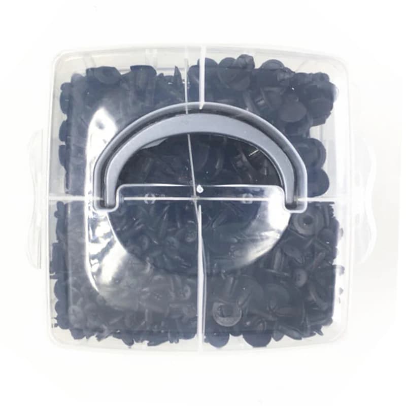 630Pcs Auto Plastic Rivet Push Clips Assortment Kit for Bumper Door Side Skirt with Cable Ties Skid Plate Screwdriver