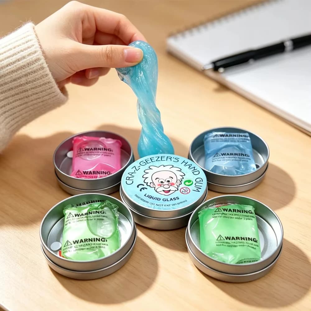 Set di Slime Liquido Riutilizzabile - Argilla Colorata Sicura per Bambini, Antistress, per Creazioni Artigianali Fai-da-Te