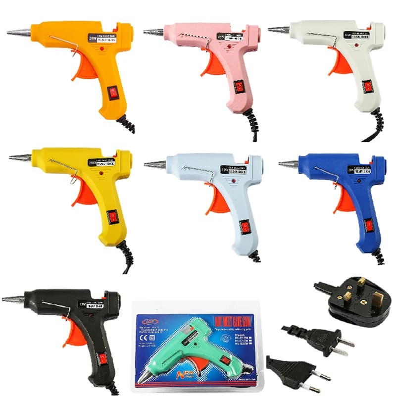 Pistola per colla a caldo tromba a mano temperatura di calore pistola per colla a caldo termostato per vetro 20W