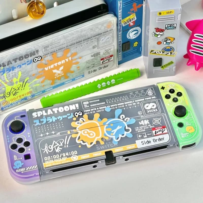 Splatoon 3 Switch 2 Gen Split Thin Protective Case Ns Gaming Console Anti Scratch Cover Accessorio da gioco per giocatori