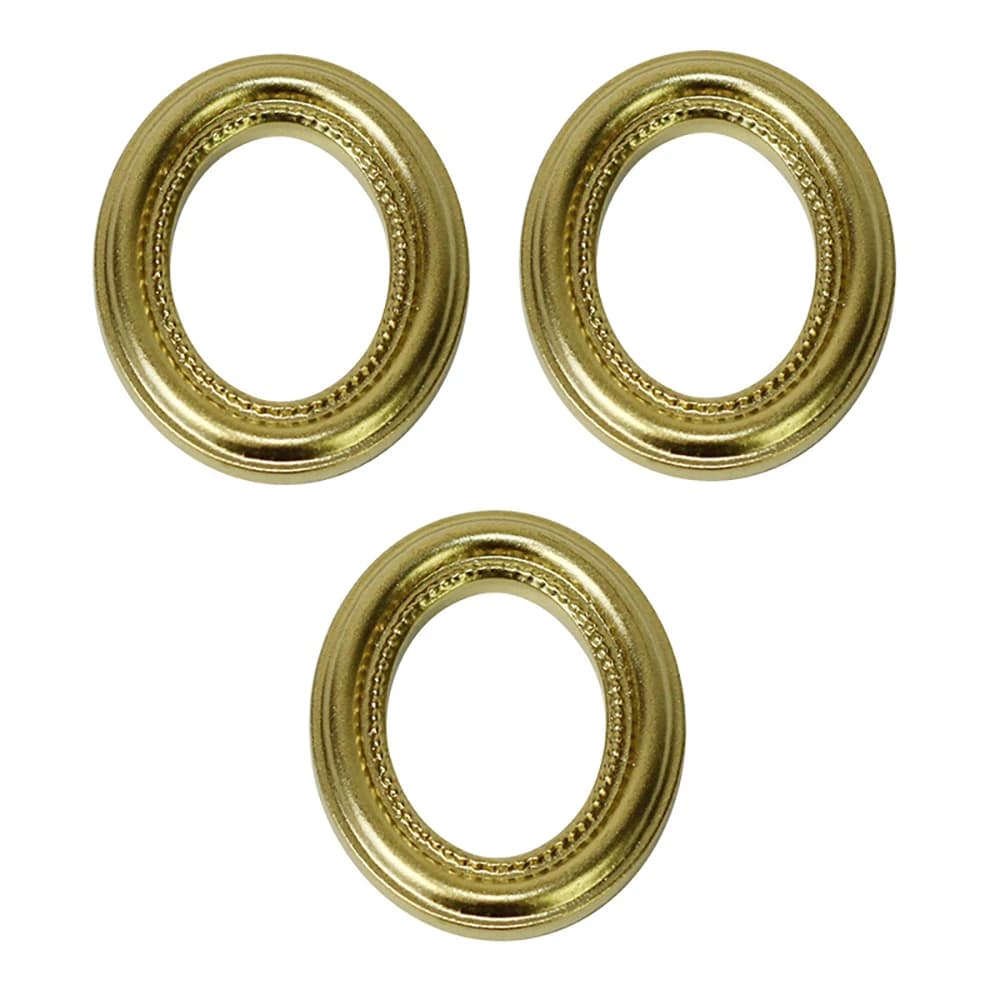 3Pcs 1/12 Dollhouse Miniature Resin Oval Photo Frame Mini Picture Frame Model Toy Doll House Accessories Decoration ob11 bjd