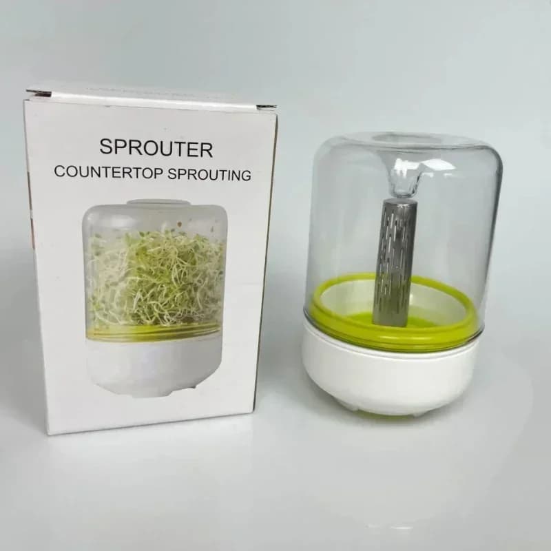 Kit per la coltivazione di germogli per germogli da appoggio, riutilizzabile, per la cucina domestica, piante a fagioli, sistema di germogli, semi, contenitore per raccolti