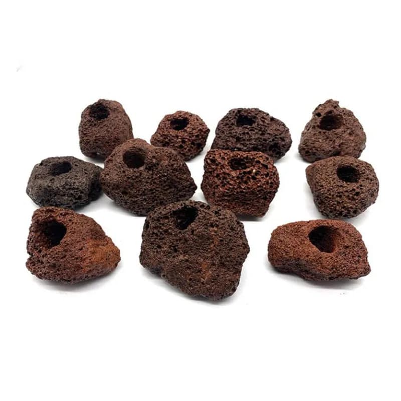 Decoration for volcanic aquarium Mounting vase for aquarium plants Aquatic polka dots Cup for planting in pot Accessories for aquariums Black filter