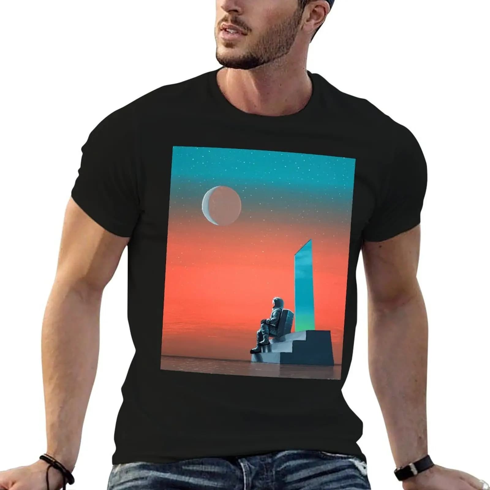 T-shirt Peace Of Mind, magliette anime per uomo, maglietta da uomo estiva, maglietta da uomo in cotone