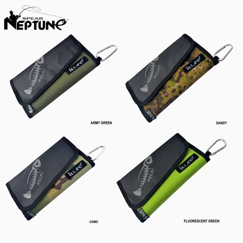New bag for fishing baits Bags for waterproof baits Bag for fishing gear with snap hook Soft bag for portable baits