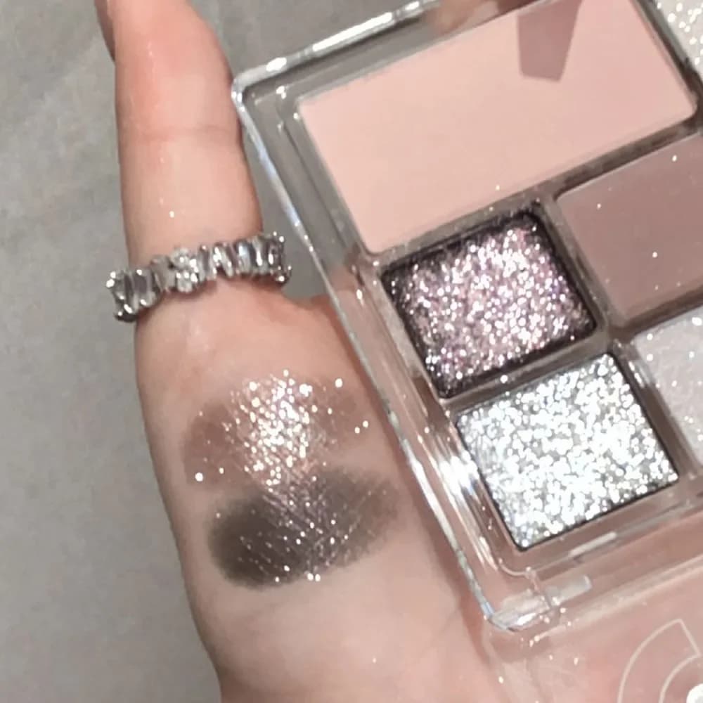 Donne coreane 7 colori glitter ombretto make up tavolozza palette di ombretti lucidi opachi ombretto perlato occhi pigmenti cosmetici