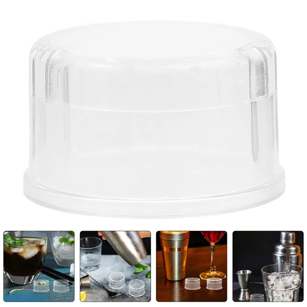 Set di 8 coperchi per shaker, tappi di ricambio compatti e portatili in plastica a prova di perdite per bottiglie shaker, ideali per cocktail e bubble tea