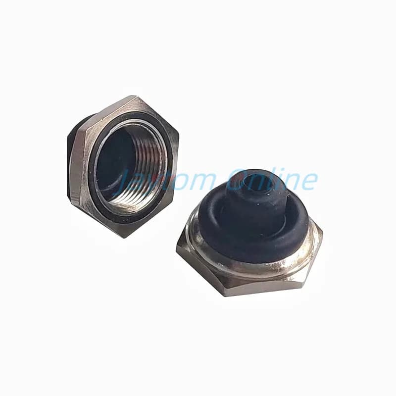 Tappo impermeabile per interruttore a levetta da 5 pezzi 12MM M12 * 0,75 con bordo in metallo esagonale