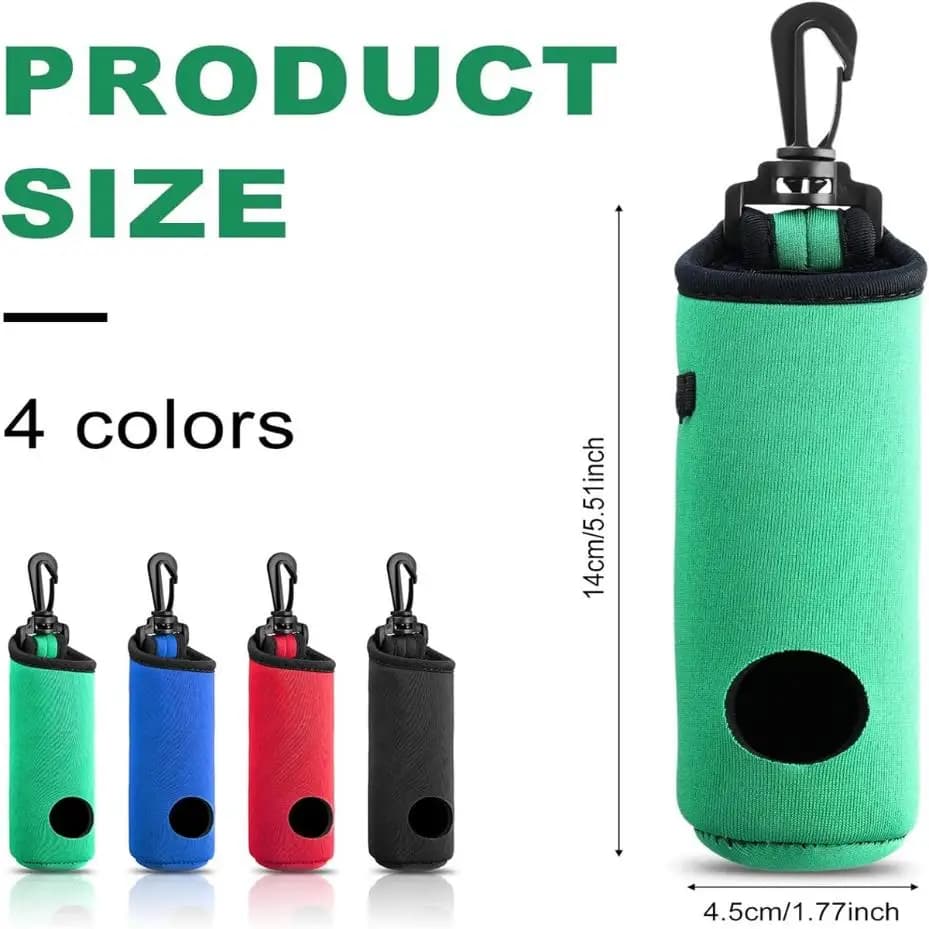 1 Pezzo Porta Tee da Golf, Borsa Porta Palline da Golf, Porta Palline da Golf con Clip da Cintura, Accessori Regalo Golf