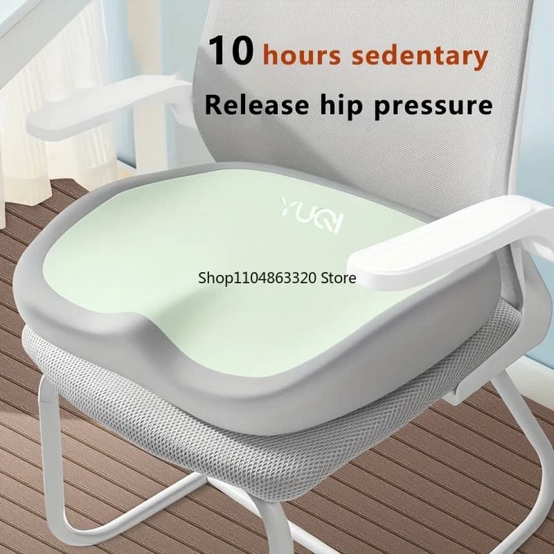 Cuscino ergonomico per sedia da ufficio in memory foam da 1 pezzo, supporto regolabile per fianchi e vita, comfort portatile per uso domestico, auto e ufficio