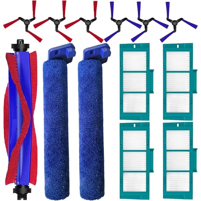 【KITCHEN GADGET】For Dyson Spot+ Scrub Robot Vacuum Cleaner 13-Piece Accessory Set Including Roller Brush, Oller Mops, HEPA Filte