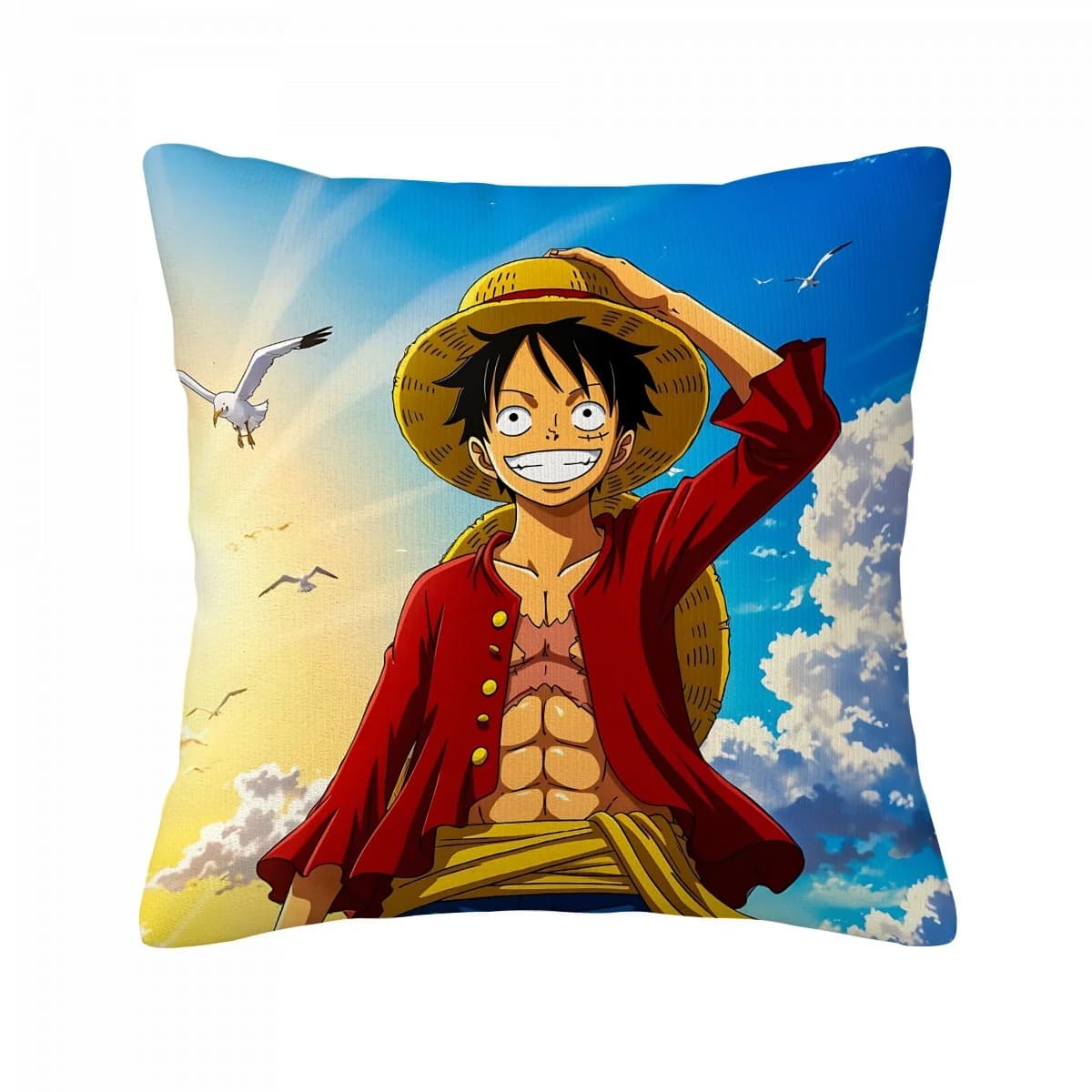 One Piece Manga Printed Pillow Sheet, Single Decorative Lining for cushion, for sofa, living room, bedroom, home interior decoration