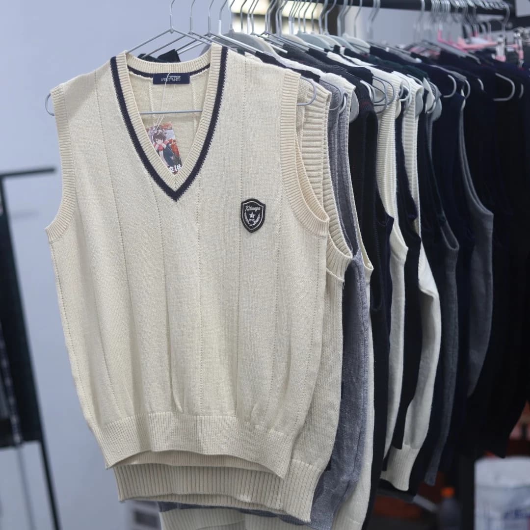 Gilet Ricamato Stile Giapponese Miyuki, Giacca Uniforme Studentesca, Maglione Lavorato a Maglia Unisex per Autunno Inverno Primavera, Uniforme JK