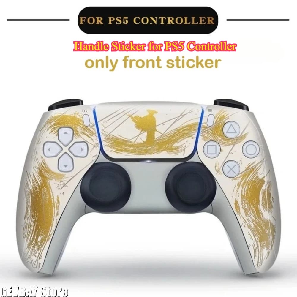 Handle Sticker for PS5 Controller - Mount Yotei Themed PVC Micro-matte All-inclusive Accessories