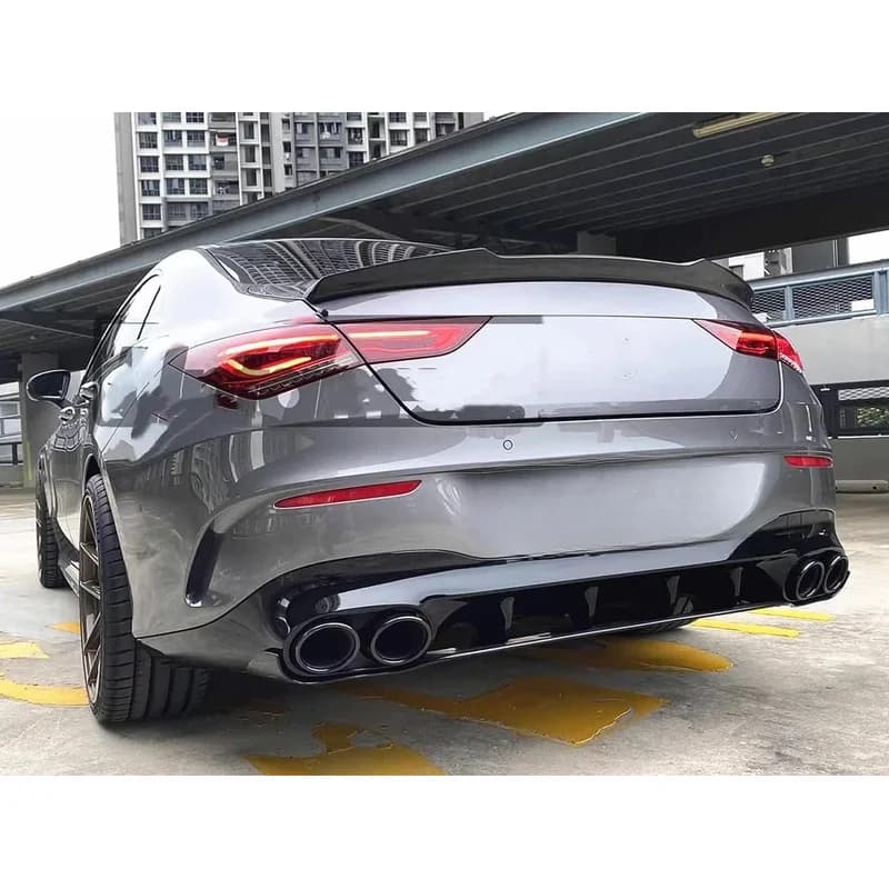 Car Accessories Diffuser With Tail Pipe Rear Lip Body Kit For CLA-Class CLA200 260 C118 2020-2025 Modified New Style