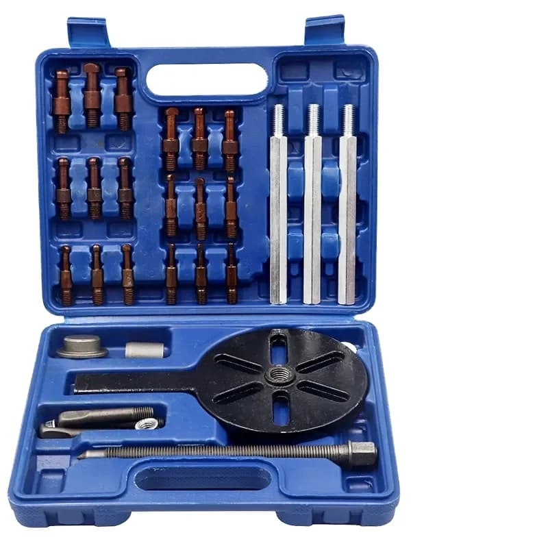 Portable Car Repair Tool Kit Bearing Extractor 18 Pieces Tool Set for Multifunction Hub Bearing Extractor with Three Waxes