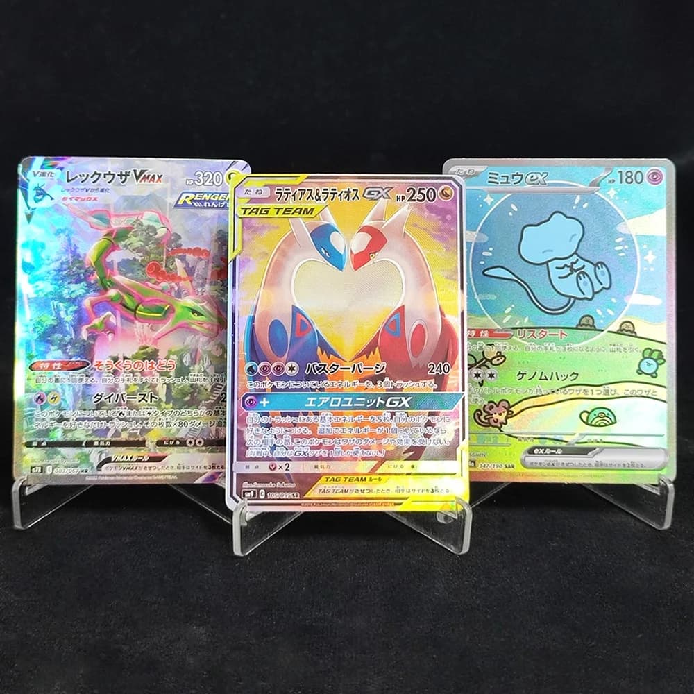 Fai da te Proxy PTCG Pikachu giapponese Mew Umbreon Gengar Charizard Rayquaza Zekrom Greninja Magikarp Collezione di hobby Anime Card Toy