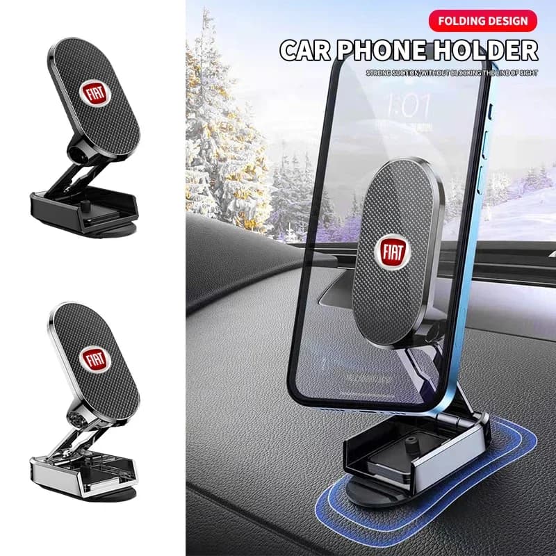 Supporto magnetico per telefono per auto Magnete Supporto GPS Logo fai da te per Fiat Idea Stilo Ducato Grande Minibus ABARTH 500 Punto Panda Accessori