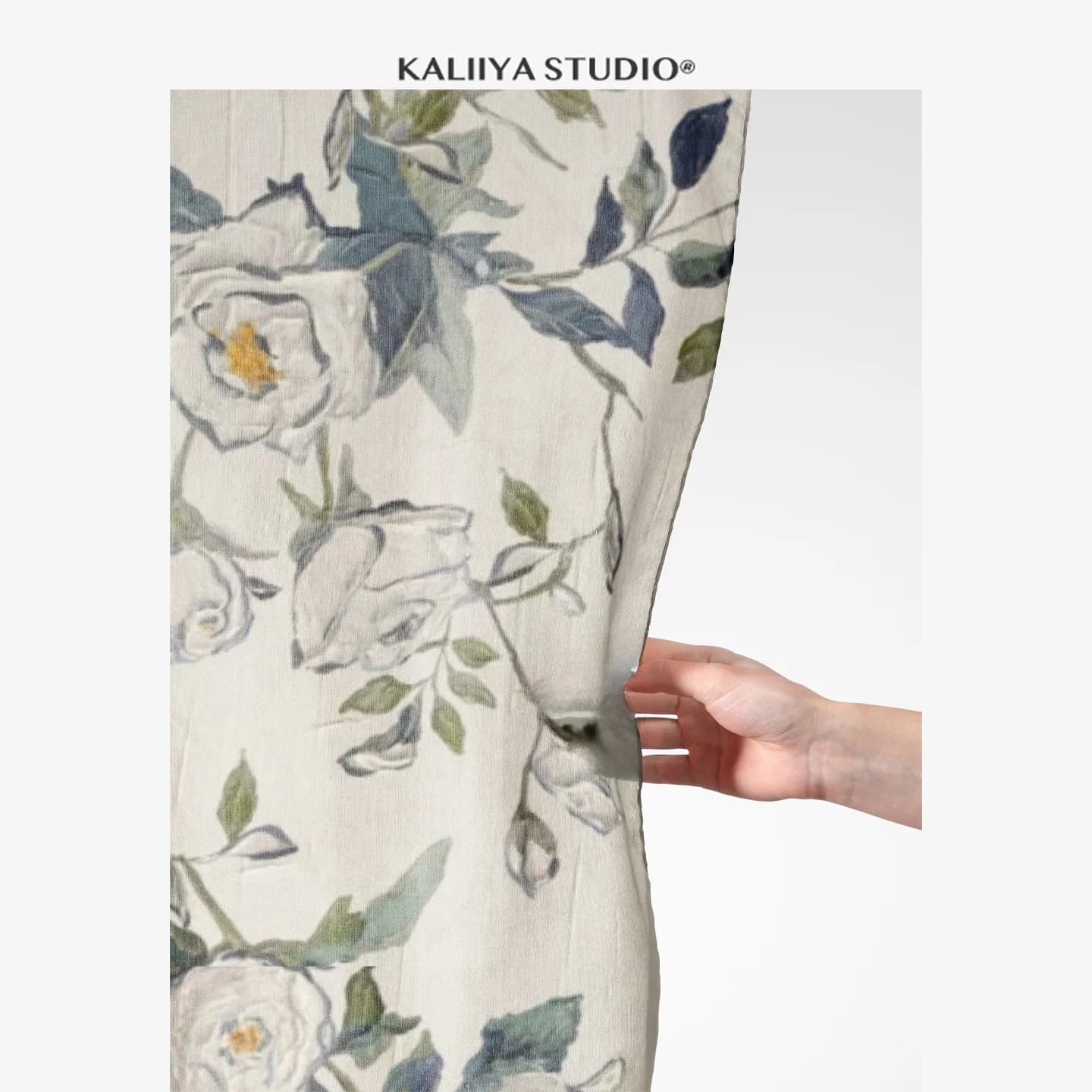 KALIIYA Sciarpa in Seta Originale da Donna, Sottile e Versatile, Effetto Lussuoso, Decorativa, Lunga e Sottile, con Stampa Digitale a Spruzzo