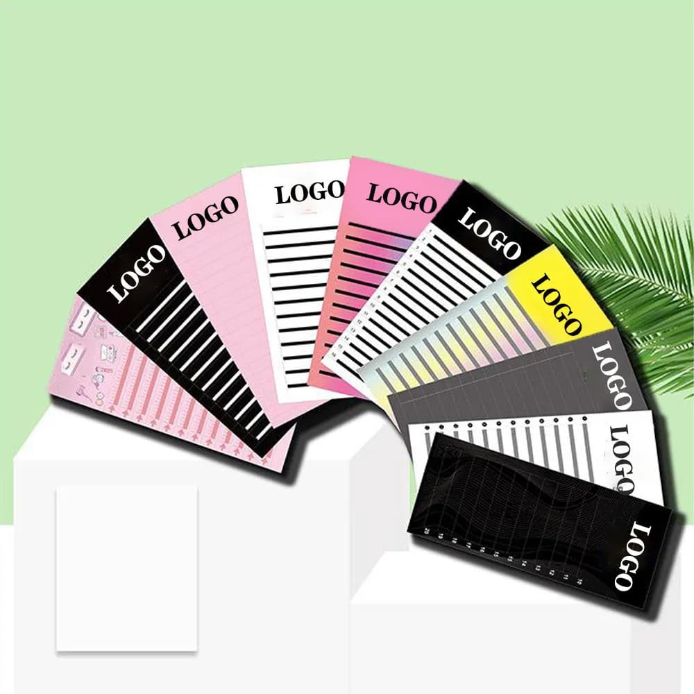 100 PCS etichetta con nome di ciglia personalizzate all'ingrosso ciglia finte OEM e ODM Design gratuito