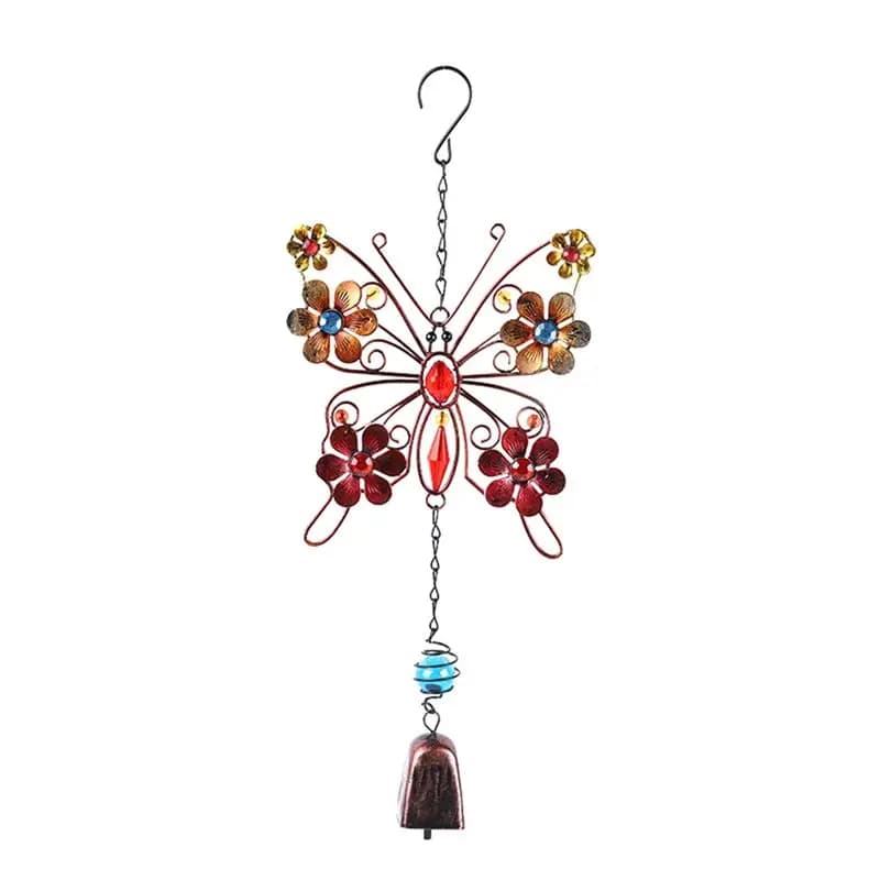 1 Piece Butterfly Wind Chimes, Outdoor Indoor Decor, As Shown Metal Butterfly, For Grandma Gifts, Mom Gifts, Home