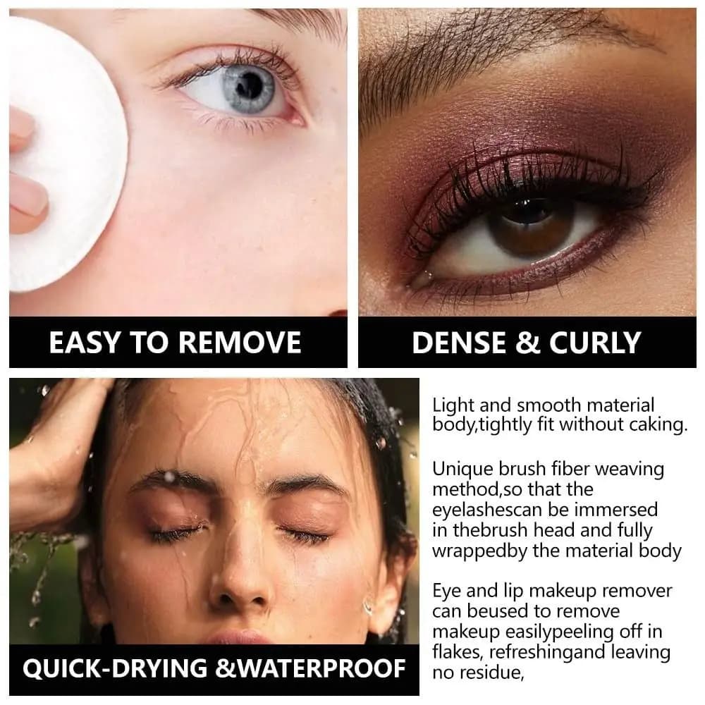 Colorful Mascara Anti-Slip Long-Term Flying with Double Point, Tool to Extend the Eyelashes for Party and Daily Look