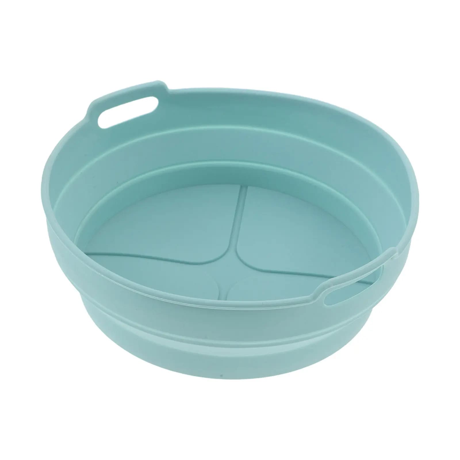 Tappetino Pieghevole in Silicone per Friggitrice ad Aria, 8.3 Pollici, Resistente al Calore, Antiaderente, per Cestello Friggitrice ad Aria, Lavabile in Lavastoviglie