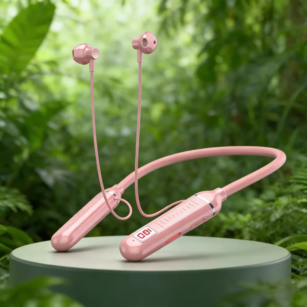 Bluetooth 5.3 Wireless Headphones with Knife, Gaming Headphones with LED Display, HIFI Sporty TWS Headphones with Microphone and TF Card Slot