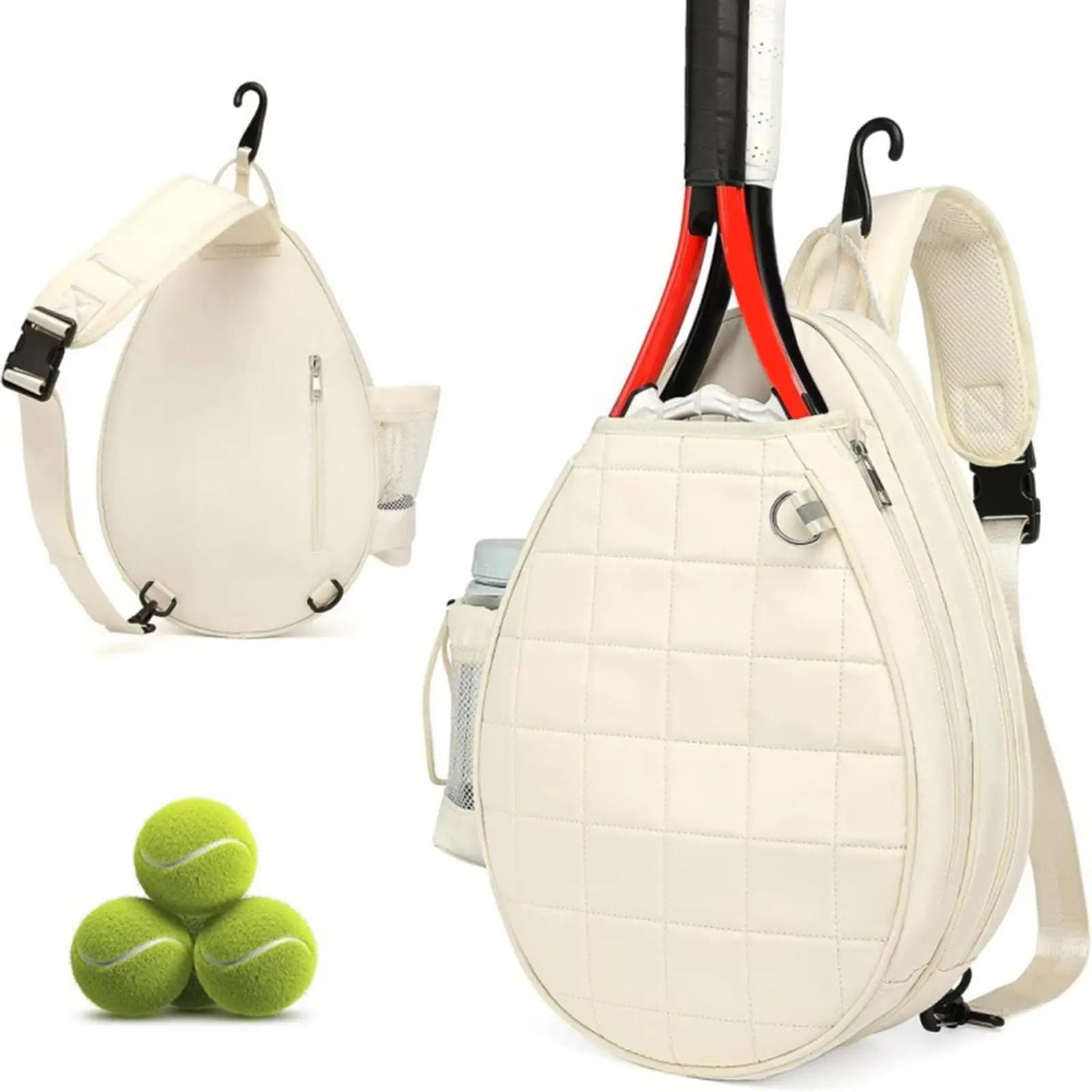 Borsa da Tennis per Uomo e Donna, Borsa per Pickleball, Borsa a Tracolla per Racchette da Badminton