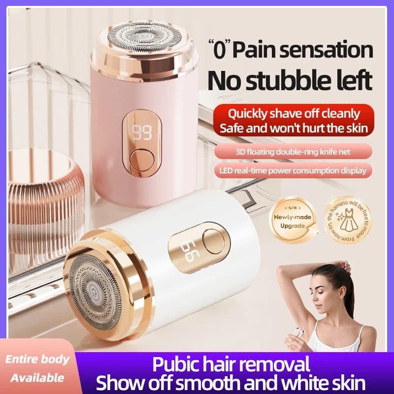 Razor Intimo Feminine Impermeable, painless device for the removal of skins of the body, Razor for Bikini Zone, Arm, Legs and Face