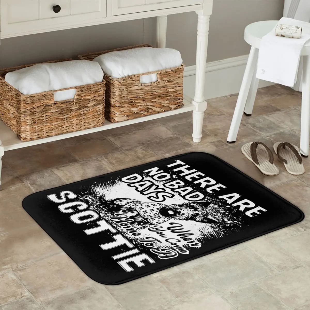 Come Home To A Scottish Terrier Dog Zerbino Kitchen Entrance Mat for Home Anti-slip carpet for balcony mats