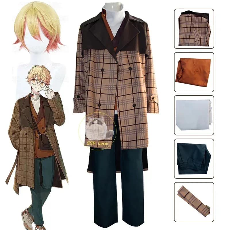 Game Tenma Tsukasa Project Cosplay Sekai Colorful Ballcoscenic! Feat Vivid BAD SQUAD Cosplay Costume Uniform Wig Halloween Clothing