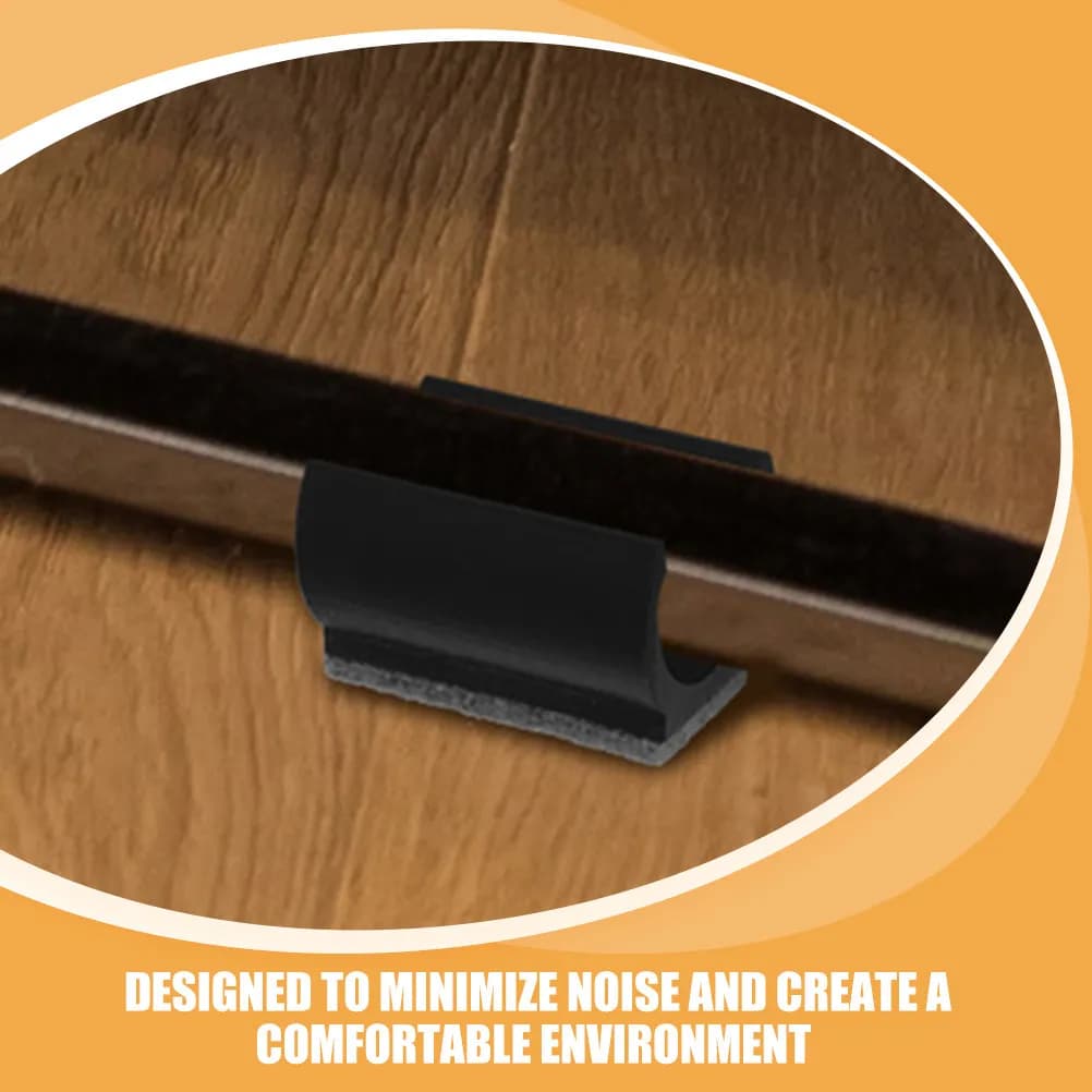6 pezzi di protezioni per gambe di sedie a forma di U, protezioni per pavimenti in feltro, cuscini antiscivolo per mobili, riduzione del rumore per pavimenti in legno duro