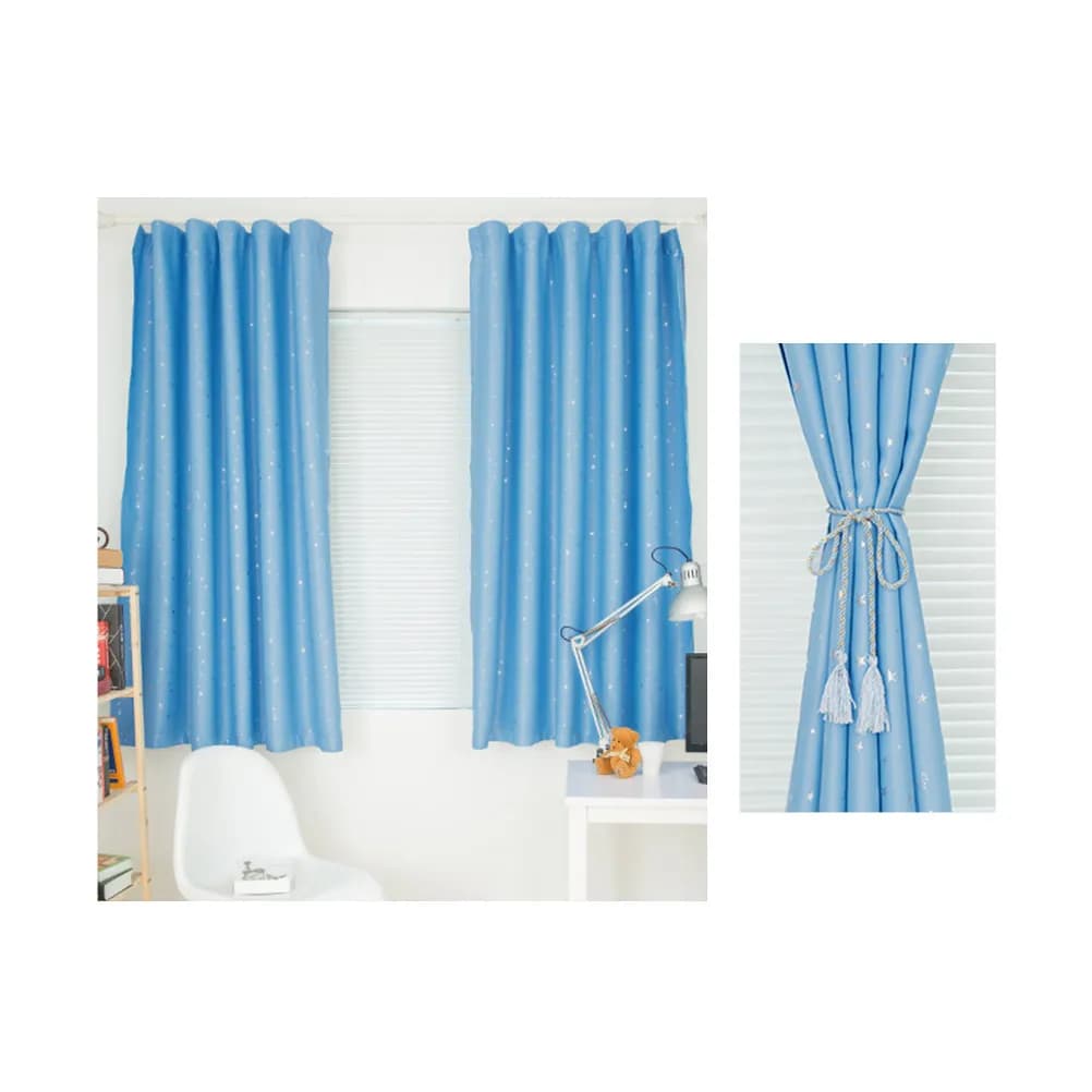 Tende Oscuranti Blu Cielo 100x250cm per Camera da Letto, Soggiorno, Cucina, Corridoio, Protezione della Privacy e dai Raggi UV
